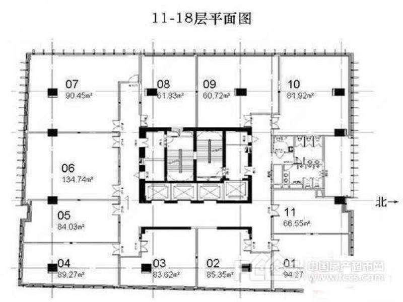 汇融大厦!曹杨路地铁口,面积127平5元,精装修带2隔断