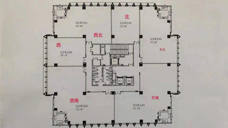 虹桥荣广大厦平面图