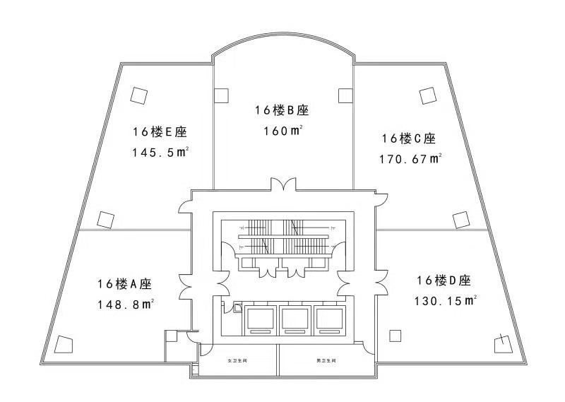 汇银大厦平面图