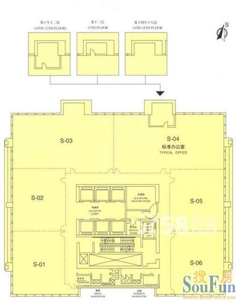 上海证券大厦平面图