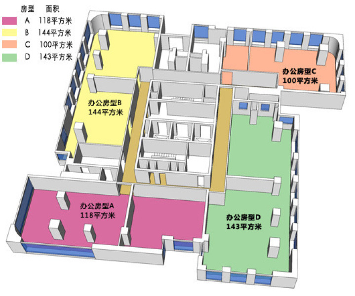 中瑞商务大厦平面图