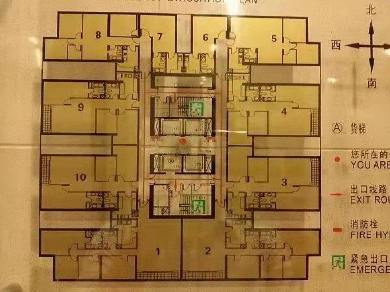 嘉里不夜城高区朝东130平办公装修带家具, 行业不限