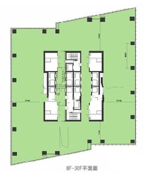 越洋广场 静安寺顶地标建筑 房型方正 地铁2/7号线2**