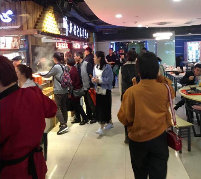 下沙大学城沿街一楼美食城档口火爆招商,急招串串,牛肉汤,饭类