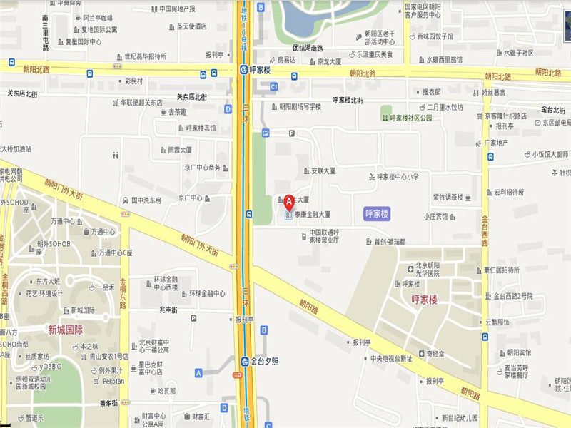 泰康金融大厦商圈区位图