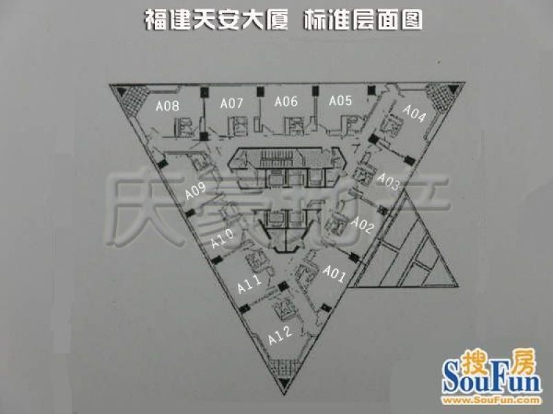 【金桥开发区】福建天安大厦 精装修 现房 有隔断装修