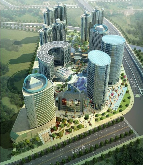 绿洲中环中心立面图