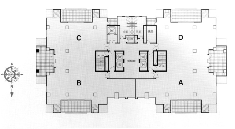 上海亚太企业大楼平面图