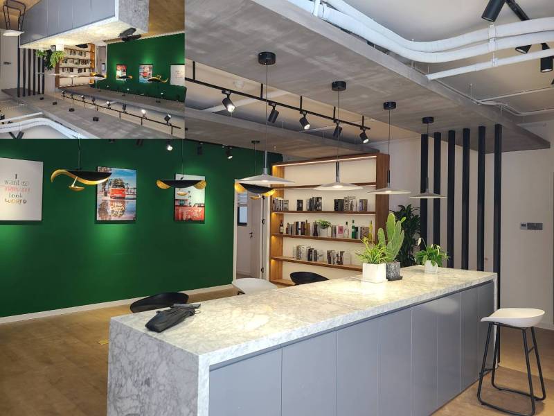 精装修配置家电居家soho办公风格,带飘窗3室1厅老静安申银