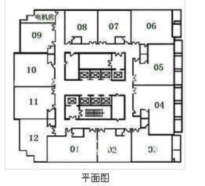 华融大厦平面图