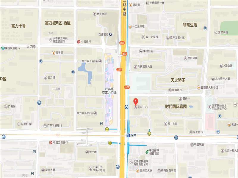 乐成中心商圈区位图