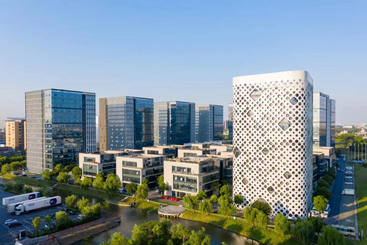 e通世界虹桥园北区外立面图