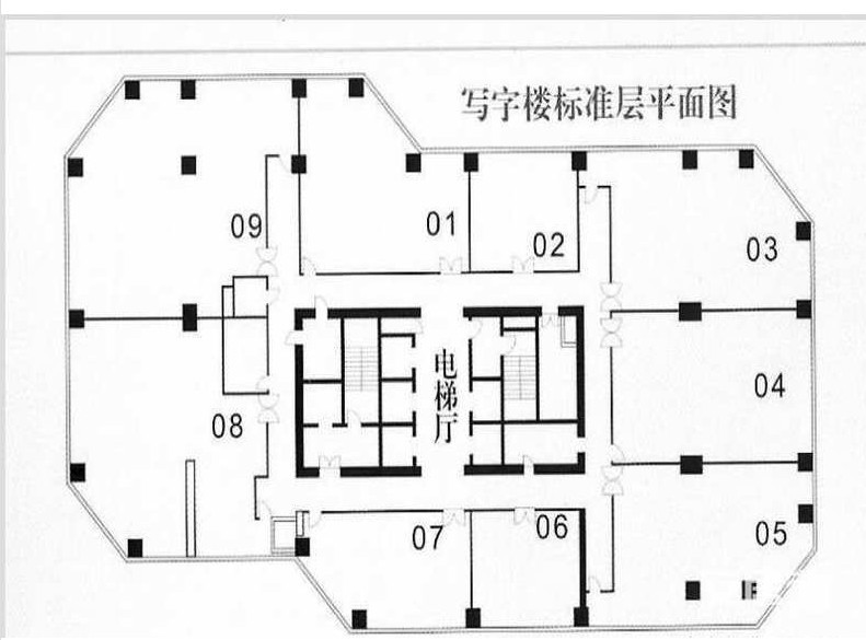 飞雕国际大厦平面图