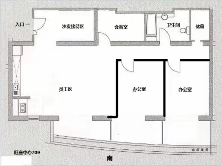 旺座中心户型图
