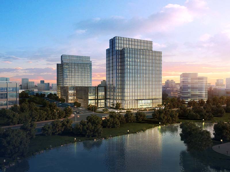 西子国际中心外立面图