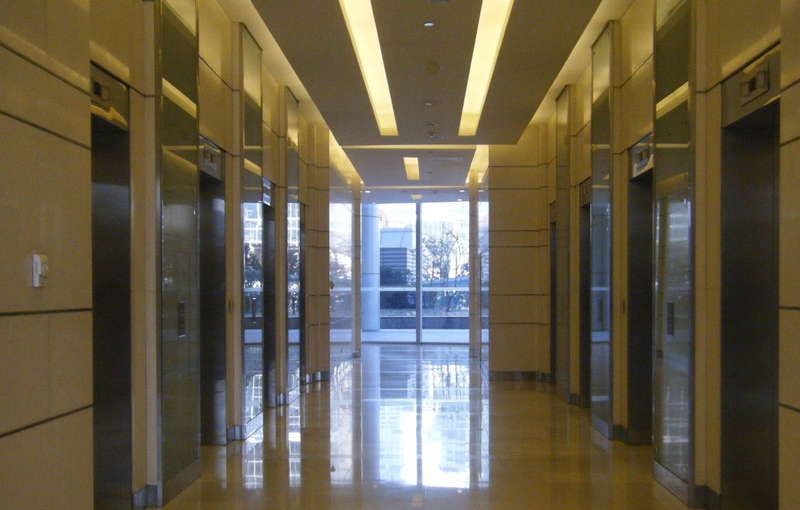 上海环球金融中心电梯厅
