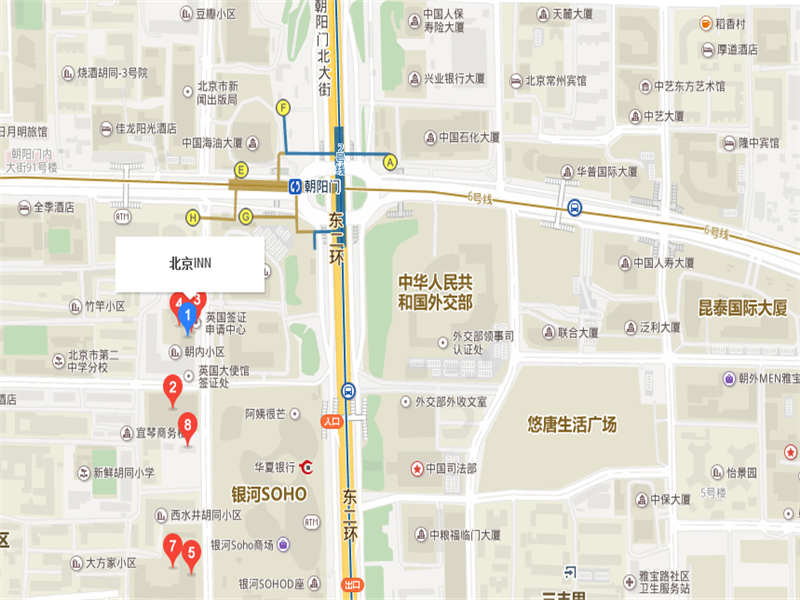 北京INN商圈区位图