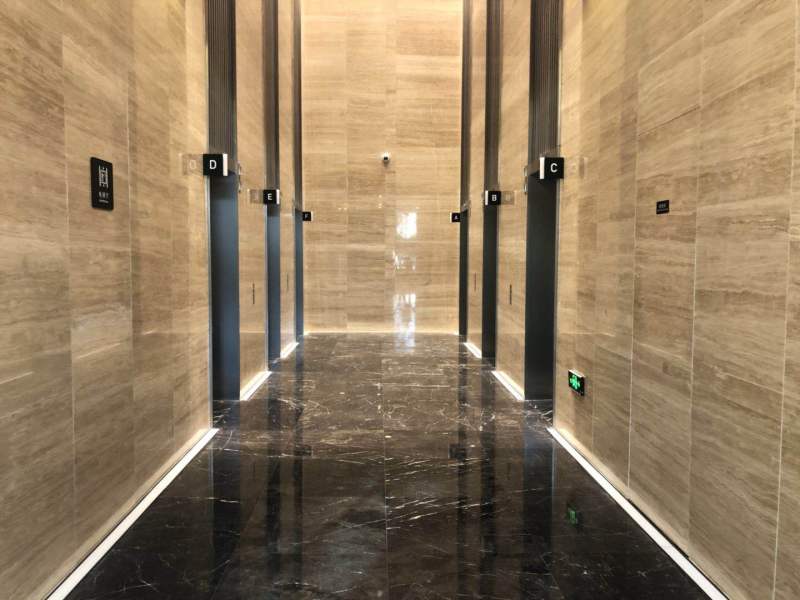 杭州运河绿地中央广场电梯厅