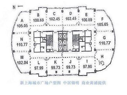 新上海城市广场平面图