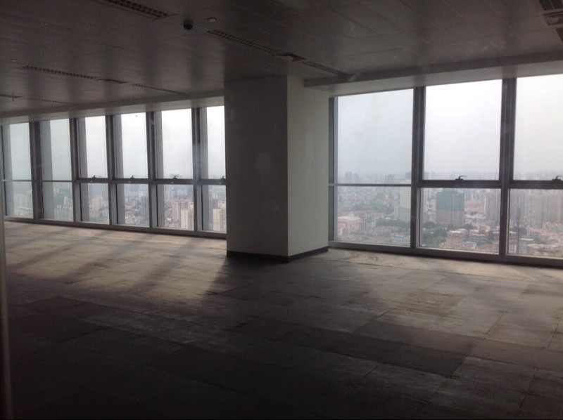 长城大厦写字楼出租,长城大厦高区全层落地窗290㎡地标精装带隔断—办