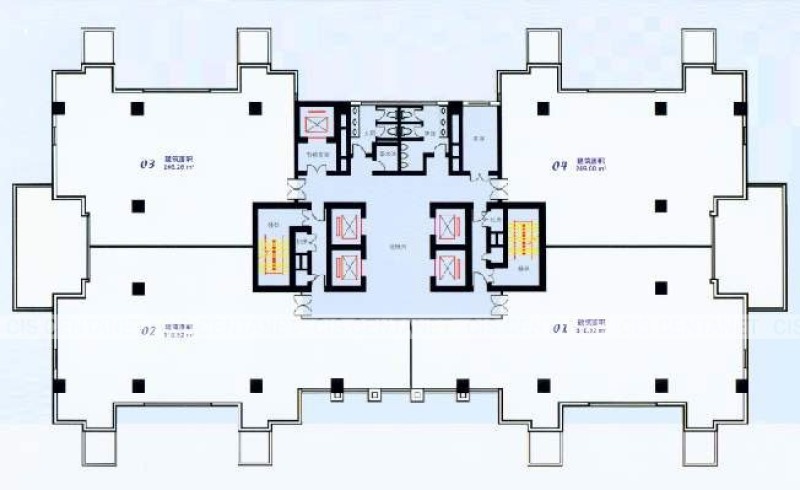 上海亚太企业大楼平面图