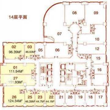 财富时代大厦平面图